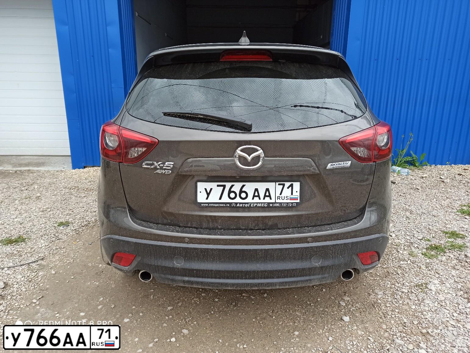 Фото автомобиля MAZDA CX-5, 2016 — госномер У766АА71. Цвет: КОРИЧНЕВЫЙ