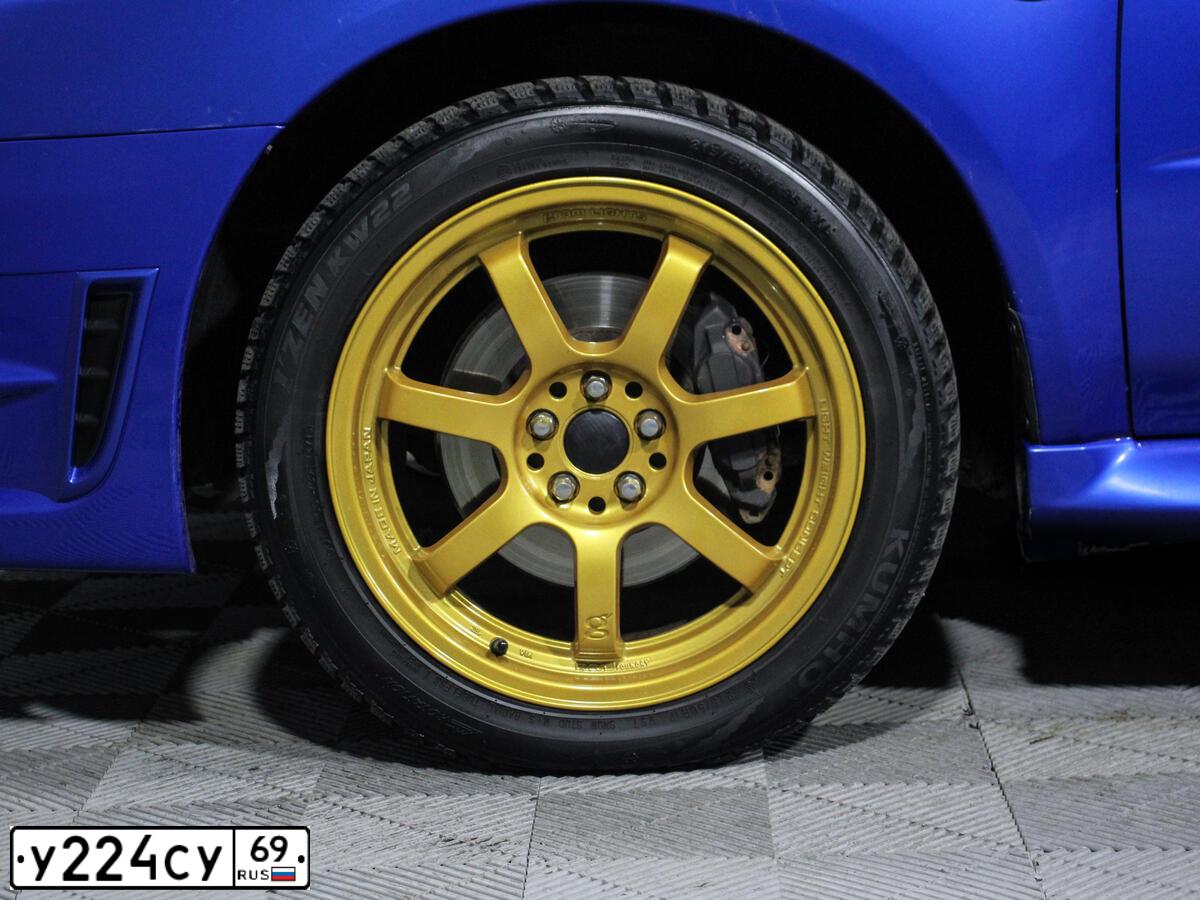 Фото автомобиля SUBARU IMPREZA, 2005 — госномер М037УЕ67. Цвет: синий