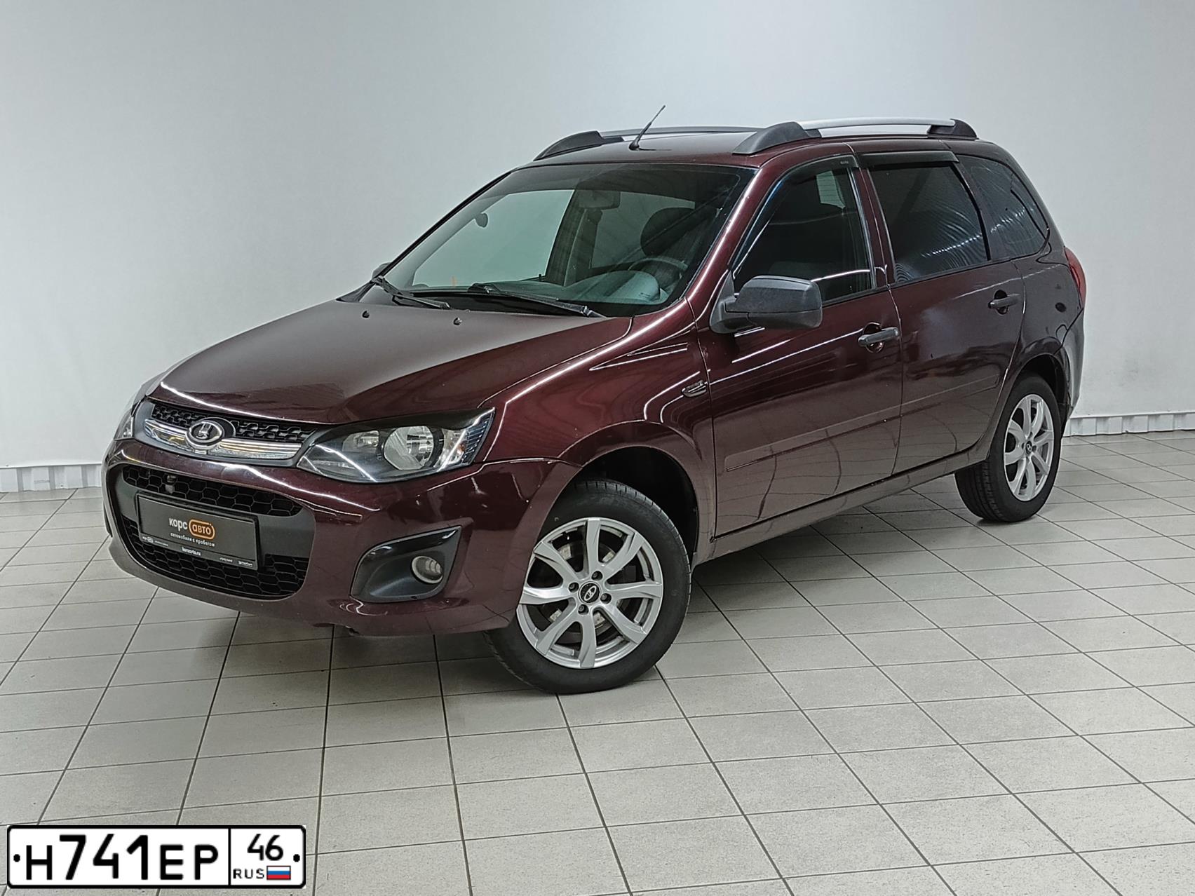 Фото автомобиля LADA 2194 KALINA, 2013 — госномер Н741ЕР46. Цвет: ТЕМНО-ВИШНЕВЫЙ