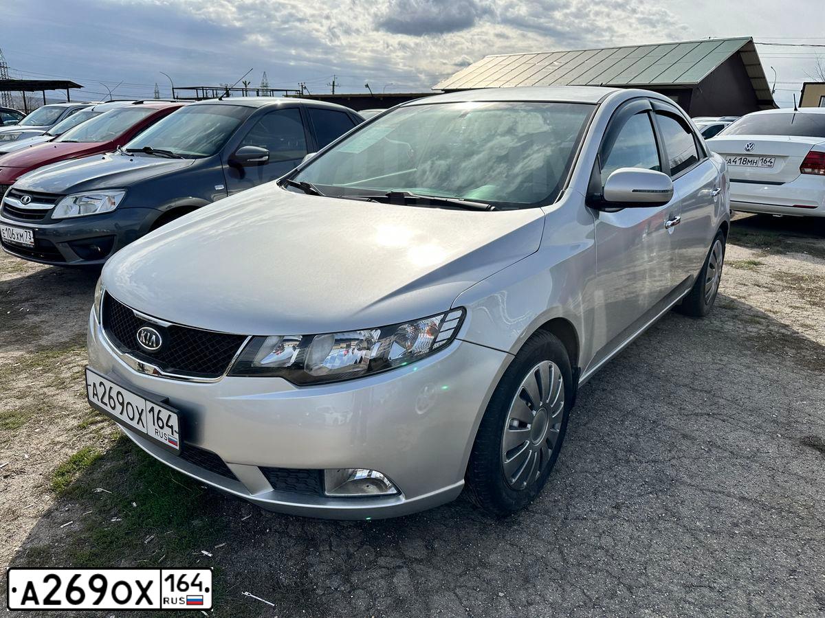 Фото автомобиля KIA CERATO, 2012 — госномер М196ЕХ164. Цвет: СЕРЕБРИСТЫЙ