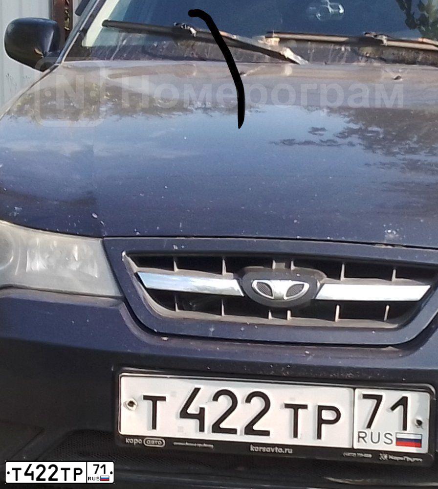 Фото автомобиля DAEWOO NEXIA, 2008 — госномер Т422ТР71. Цвет: ТЕМНО-СИНИЙ