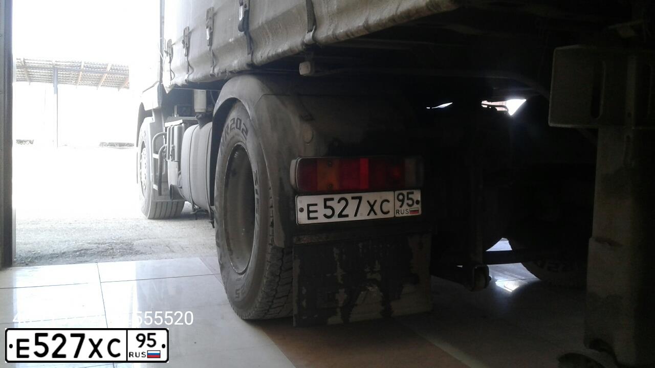 Фото автомобиля DAF F XF 95 FT 4X2, 2004 — госномер В629ХУ95. Цвет: Белый