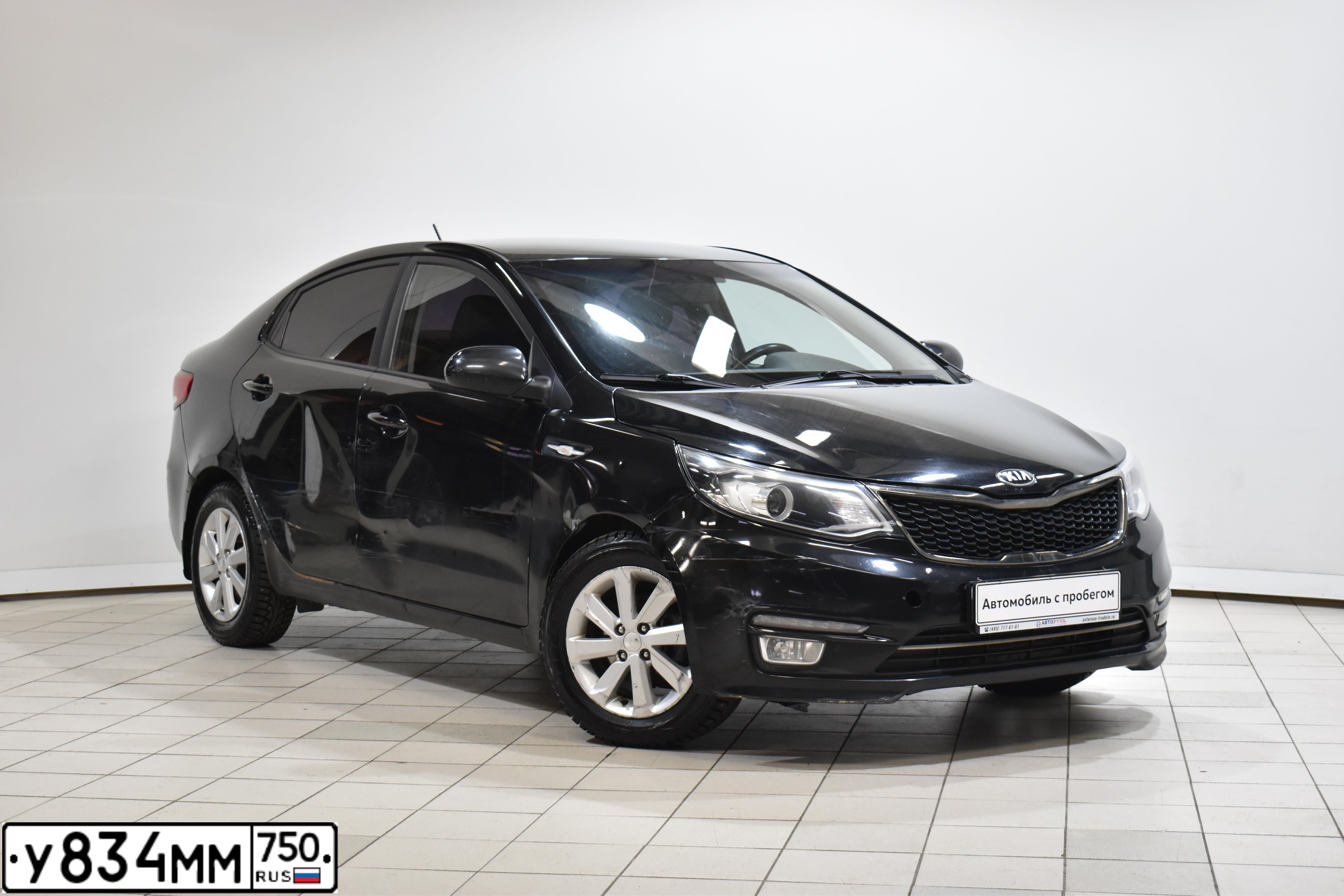 Фото автомобиля KIA RIO, 2016 — госномер О678СО790. Цвет: ЧЕРНЫЙ