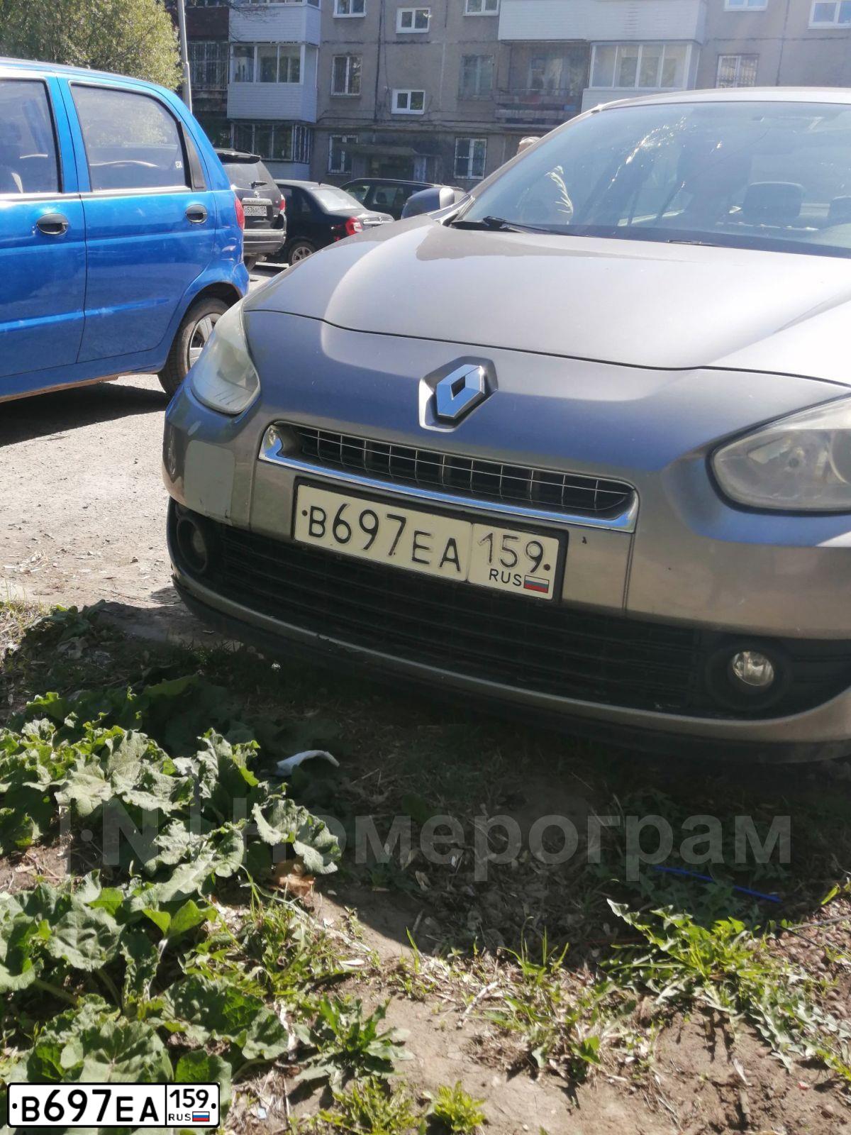 Фото автомобиля RENAULT FLUENCE, 2012 — госномер В697ЕА159