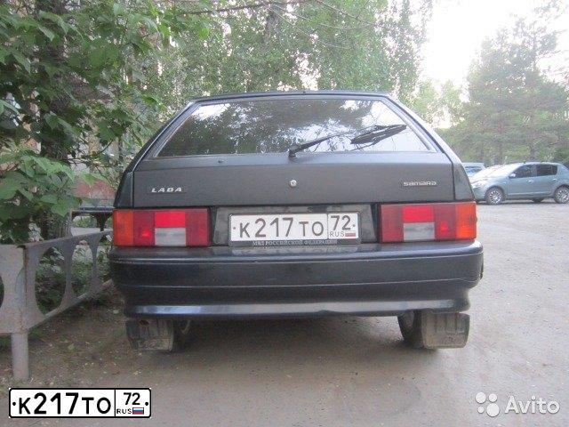 Фото автомобиля LADA 2114 SAMARA, 2008 — госномер К217ТО72. Цвет: ЧЕРНЫЙ