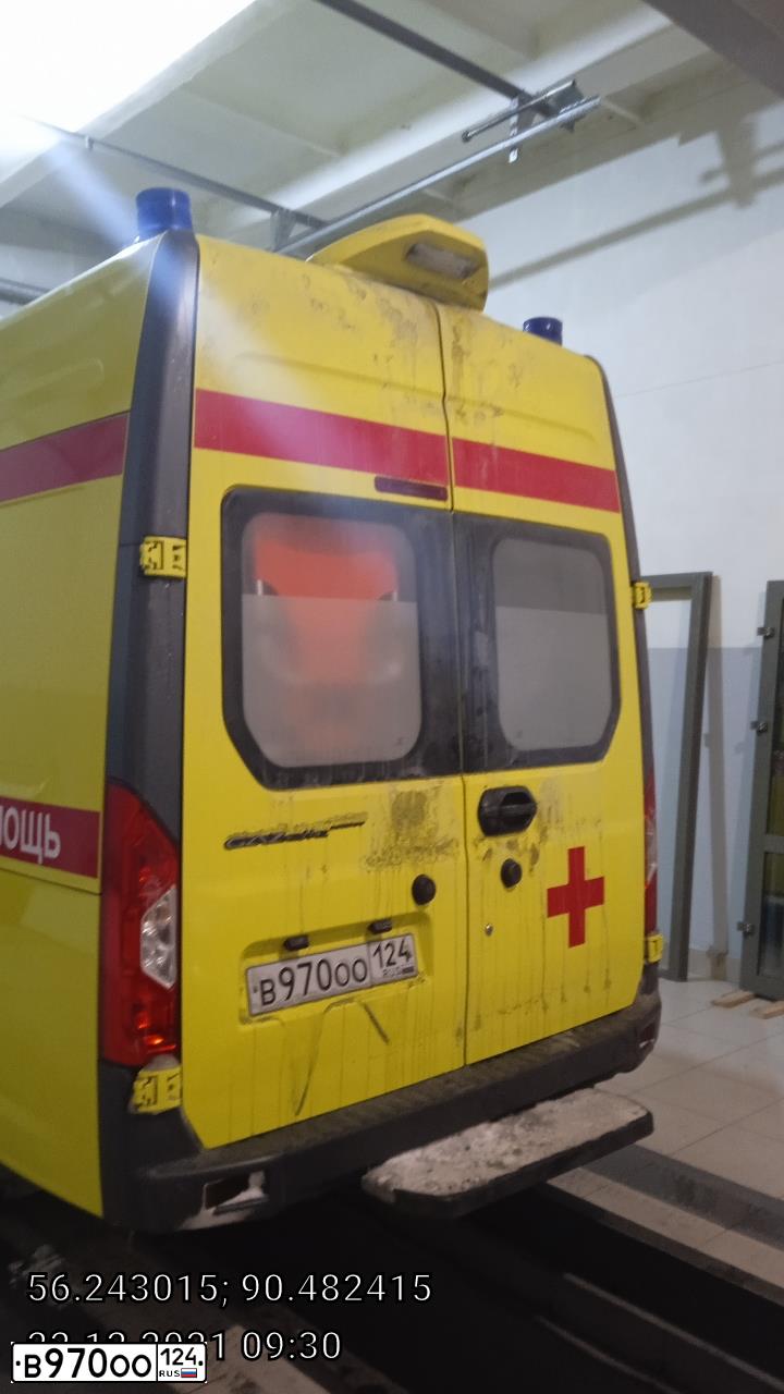 Фото автомобиля GAZ GAZEL NEXT, 2019 — госномер В970ОО124. Цвет: ЦВ СХ А2 ПО ГОСТ Р 50574-2019