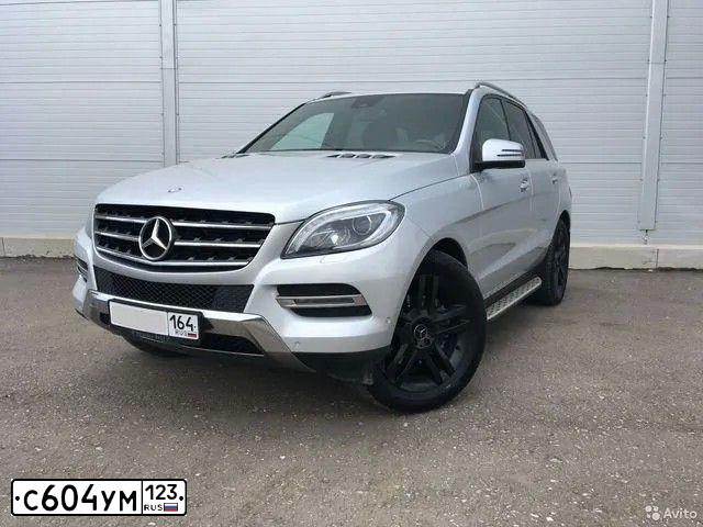 Фото автомобиля MERCEDES M-KLASSE, 2013 — госномер С604УМ123. Цвет: Серебристый