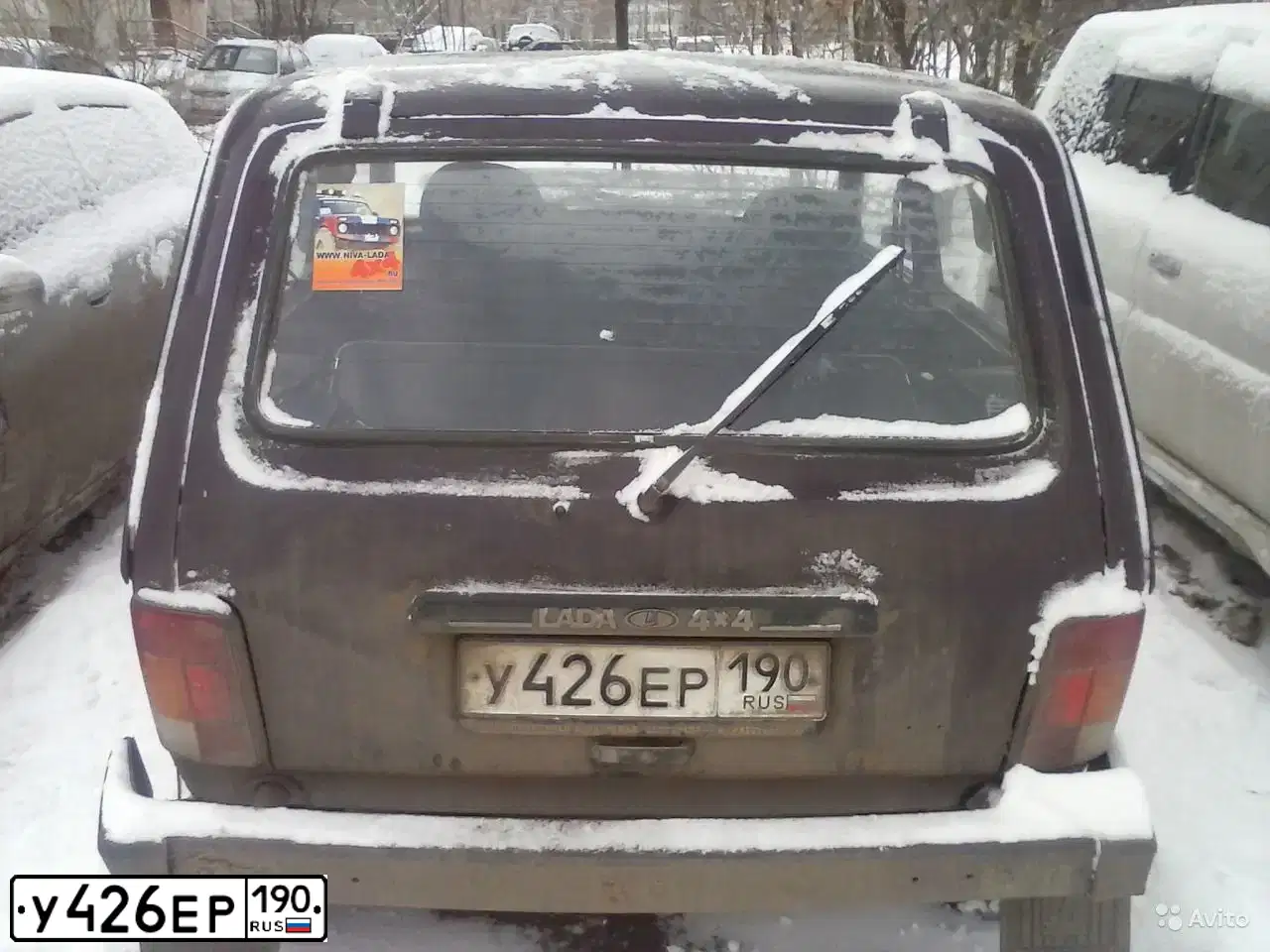 Фото автомобиля LADA 2121 NIVA, 1999 — госномер У426ЕР190. Цвет: ФИОЛЕТОВЫЙ