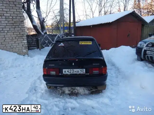 Фото автомобиля LADA 2114 SAMARA, 2008 — госномер К423НА40. Цвет: ЧЕРНЫЙ