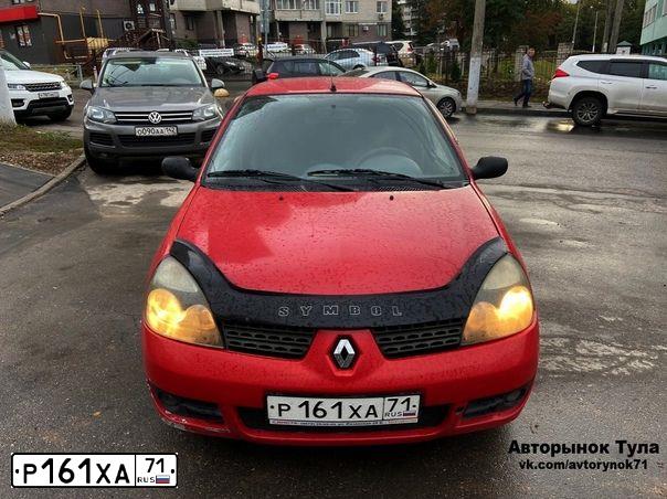 Фото автомобиля RENAULT SYMBOL, 2003 — госномер К800УВ71. Цвет: Красный