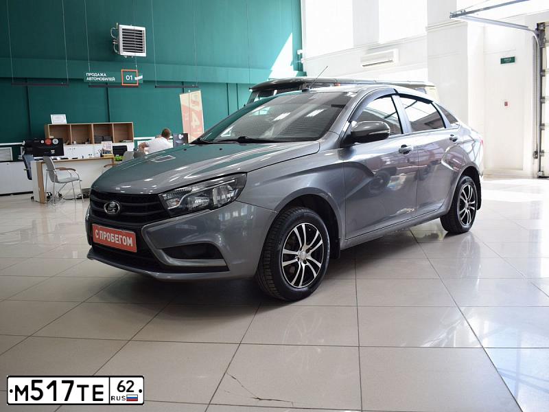 Фото автомобиля LADA VESTA, 2019 — госномер М517ТЕ62. Цвет: СЕРЫЙ