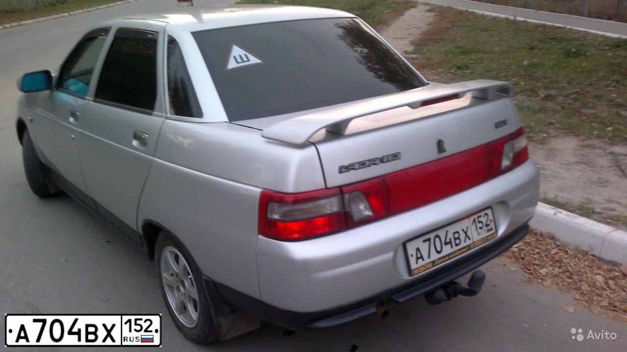 Фото автомобиля LADA 2110, 2006 — госномер А704ВХ152. Цвет: СВЕТЛО-СЕРЫЙ