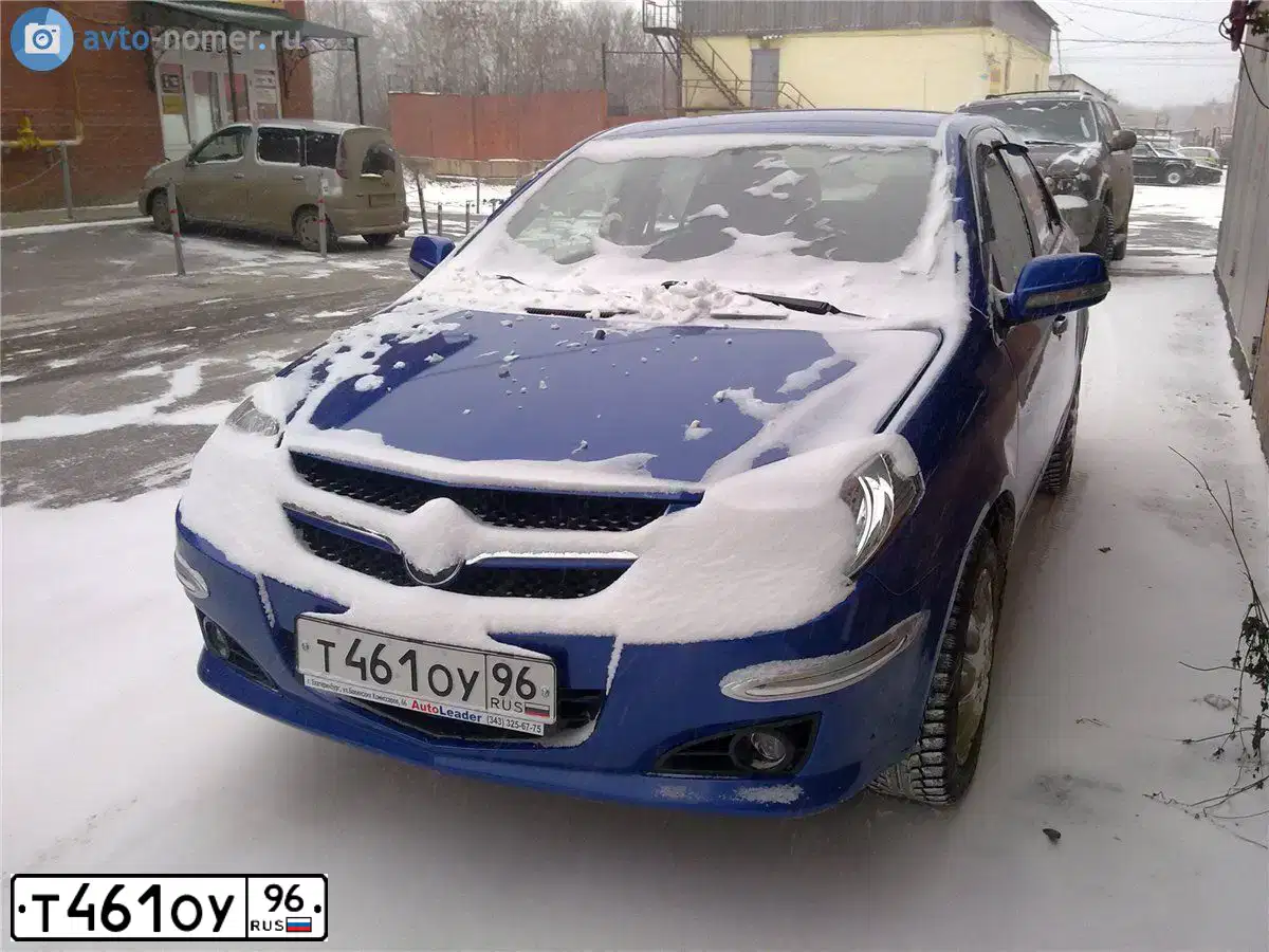 Фото автомобиля GEELY MK, 2011 — госномер Т461ОУ96. Цвет: СИНИЙ