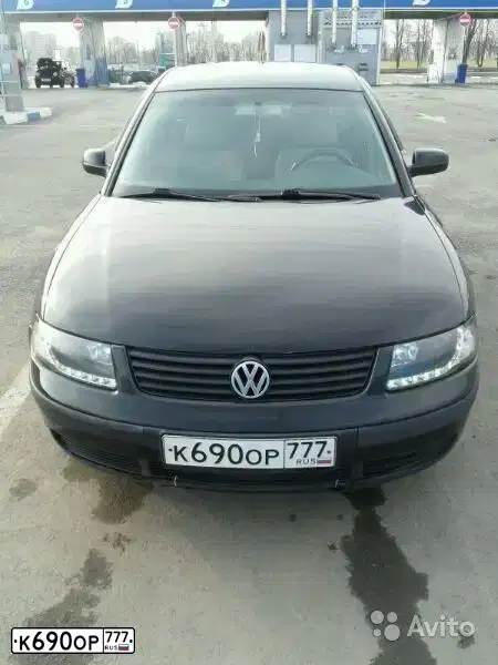 Фото автомобиля VOLKSWAGEN PASSAT, 2000 — госномер О565РА48. Цвет: ЧЕРНЫЙ
