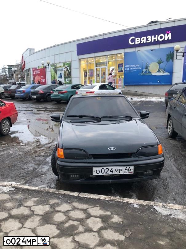 Фото автомобиля LADA 2114 SAMARA, 2008 — госномер О841ТА46. Цвет: Темно-зеленый