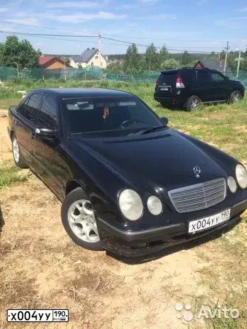 Фото автомобиля MERCEDES E-KLASSE, 2000 — госномер А708МУ750. Цвет: ЧЕРНЫЙ