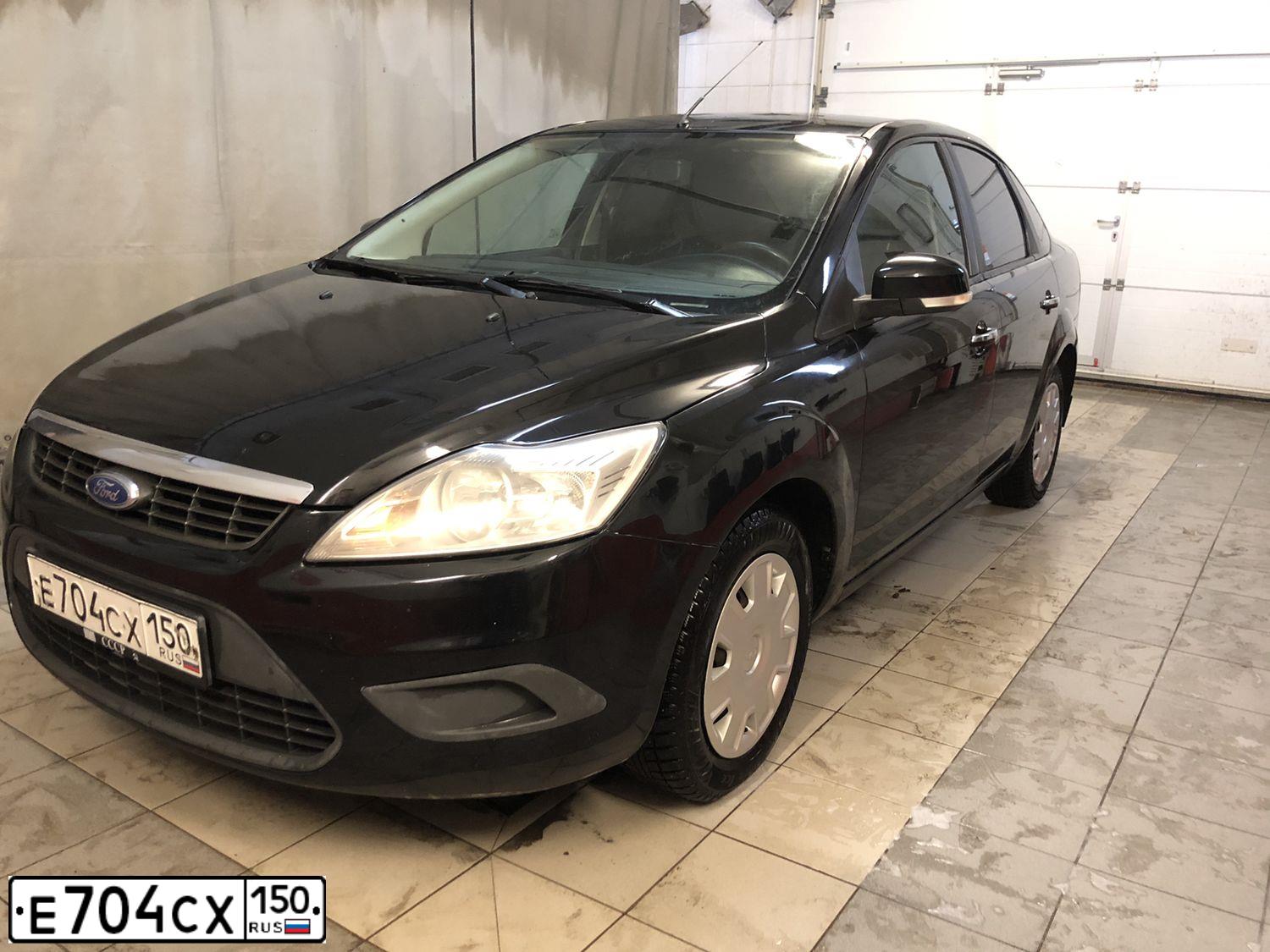 Фото автомобиля FORD FOCUS, 2008 — госномер Р197ЕН136. Цвет: ЧЕРНЫЙ