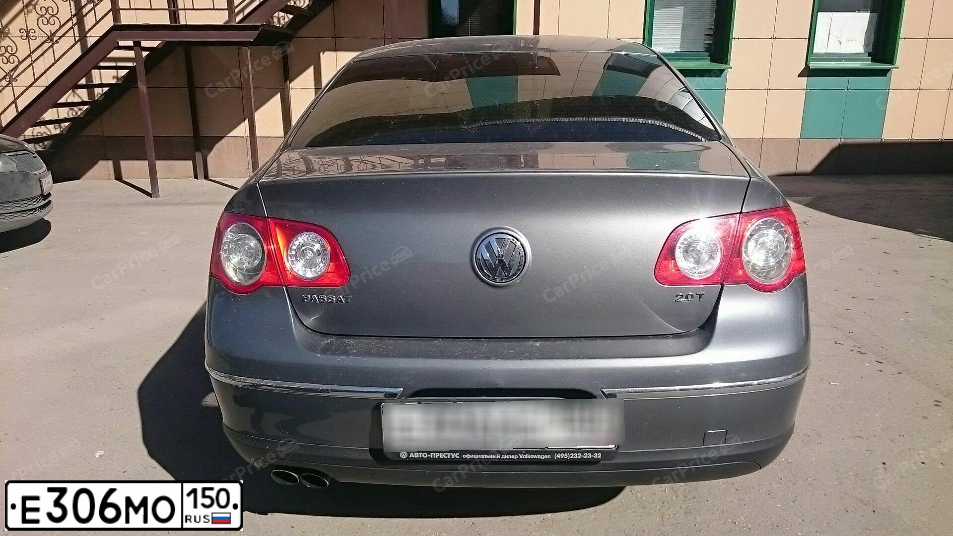 Фото автомобиля VOLKSWAGEN PASSAT, 2006 — госномер К365ТТ790. Цвет: СЕРЫЙ