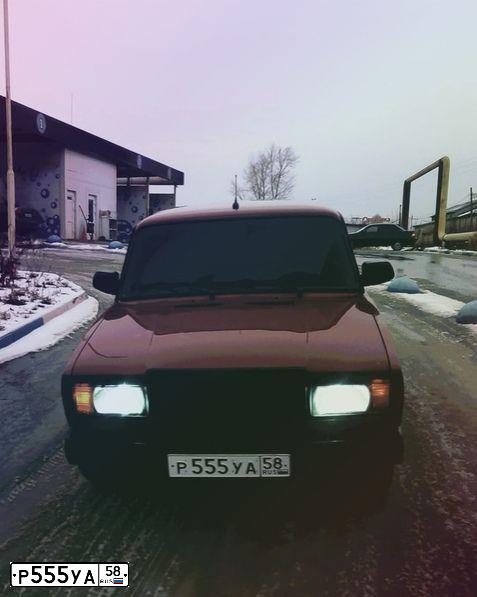 Фото автомобиля LADA 2107 LADA, 2006 — госномер О481НН58. Цвет: ВИШНЕВЫЙ