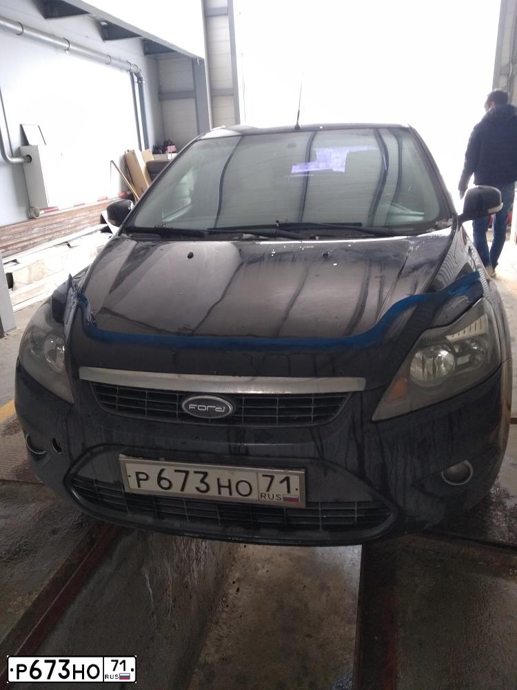 Фото автомобиля FORD FOCUS, 2008 — госномер С635ЕА57. Цвет: ЧЕРНЫЙ