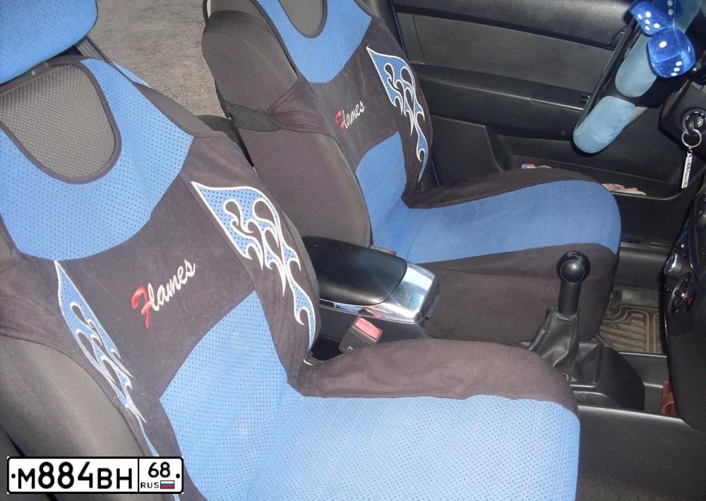 Фото автомобиля CHEVROLET AVEO, 2009 — госномер М884ВН68. Цвет: синий