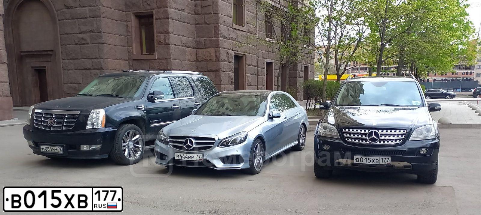 Фото автомобиля MERCEDES M-KLASSE, 2007 — госномер В015ХВ177. Цвет: ЧЕРНЫЙ