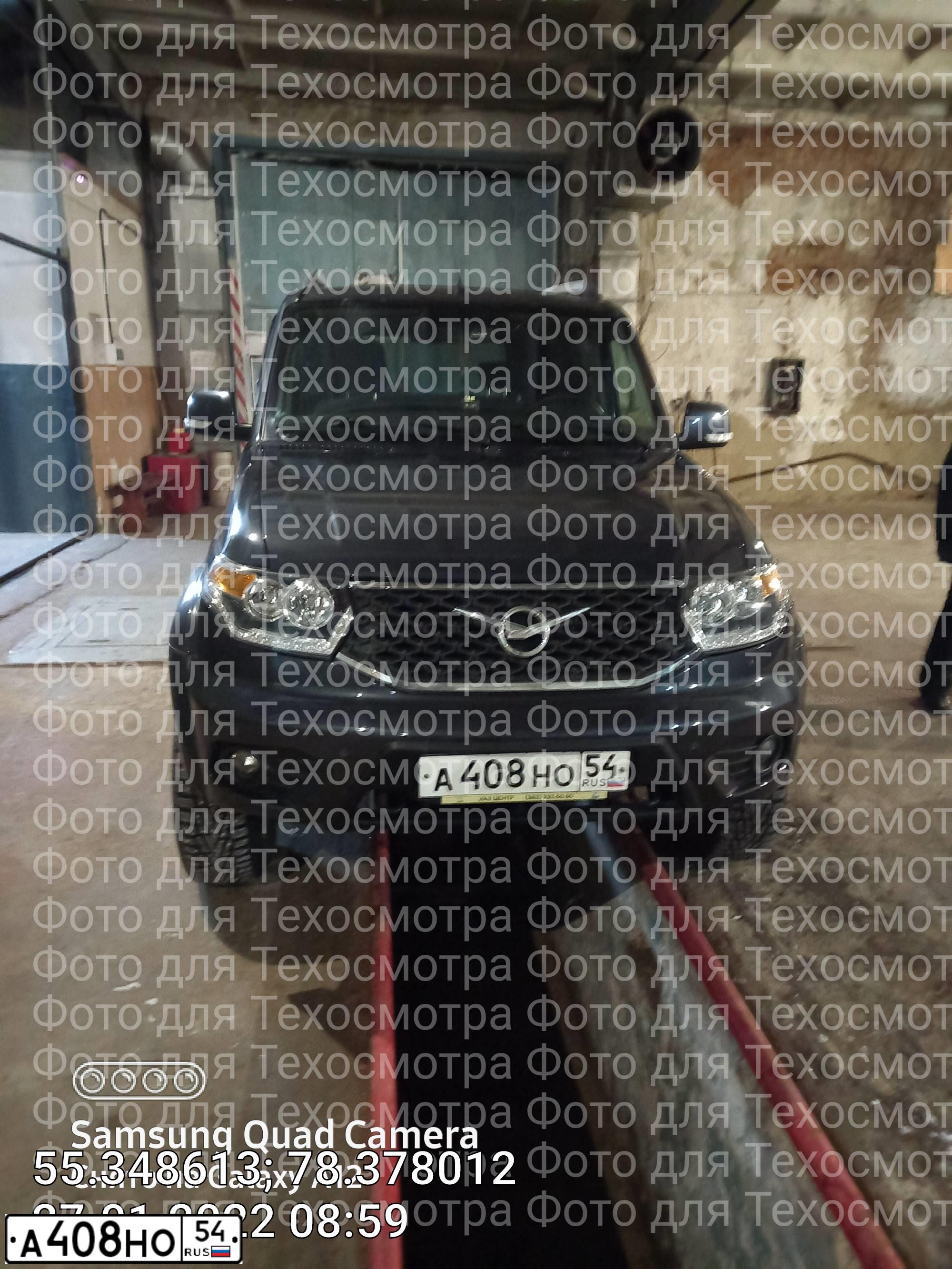 Фото автомобиля UAZ 3163 PATRIOT, 2018 — госномер А408НО54. Цвет: ТЕМНО-СЕРЫЙ МЕТАЛЛИК