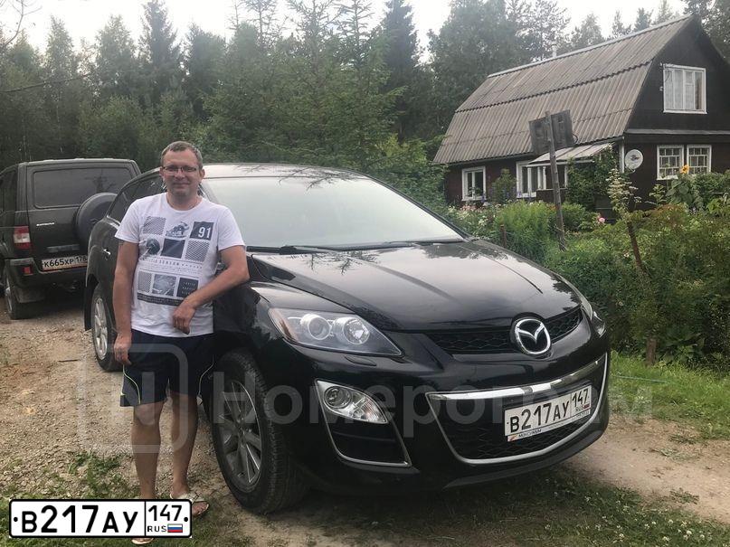 Фото автомобиля MAZDA CX-7, 2011 — госномер В217АУ147. Цвет: ЧЕРНЫЙ