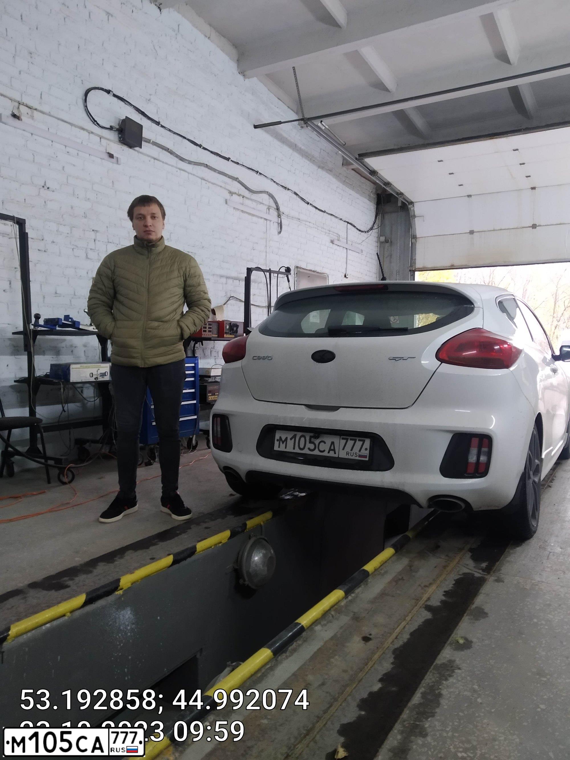Фото автомобиля KIA CEE'D, 2016 — госномер Т134ВЕ58. Цвет: БЕЛЫЙ