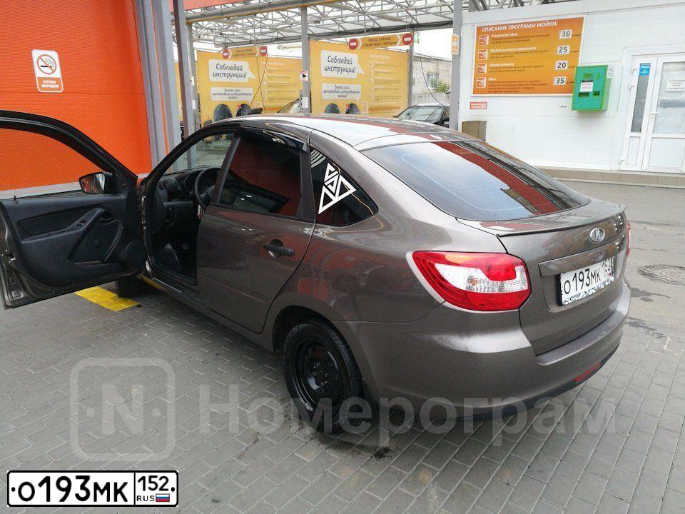 Фото автомобиля LADA 2191 GRANTA, 2016 — госномер Т277НР152. Цвет: Золотисто-коричневый