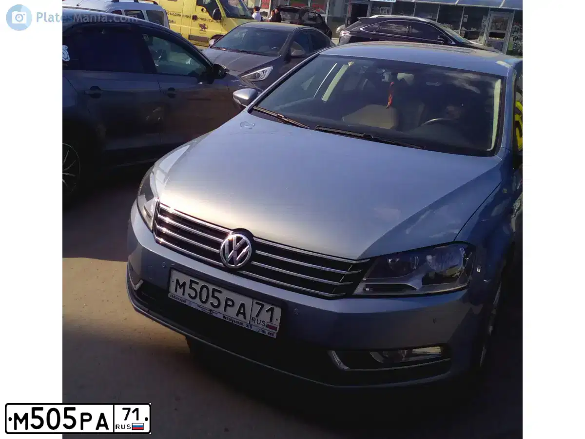 Фото автомобиля VOLKSWAGEN PASSAT, 2011 — госномер М505РА71. Цвет: ЧЕРНЫЙ