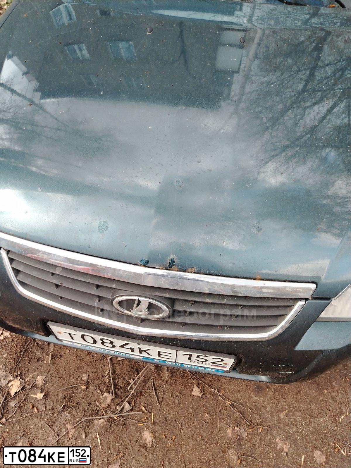 Фото автомобиля LADA 2172 PRIORA, 2012 — госномер Н666НВ152. Цвет: сине-зеленый