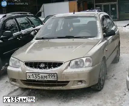 Фото автомобиля TAGAZ ACCENT, 2003 — госномер С985СЕ161. Цвет: БЕЖЕВЫЙ