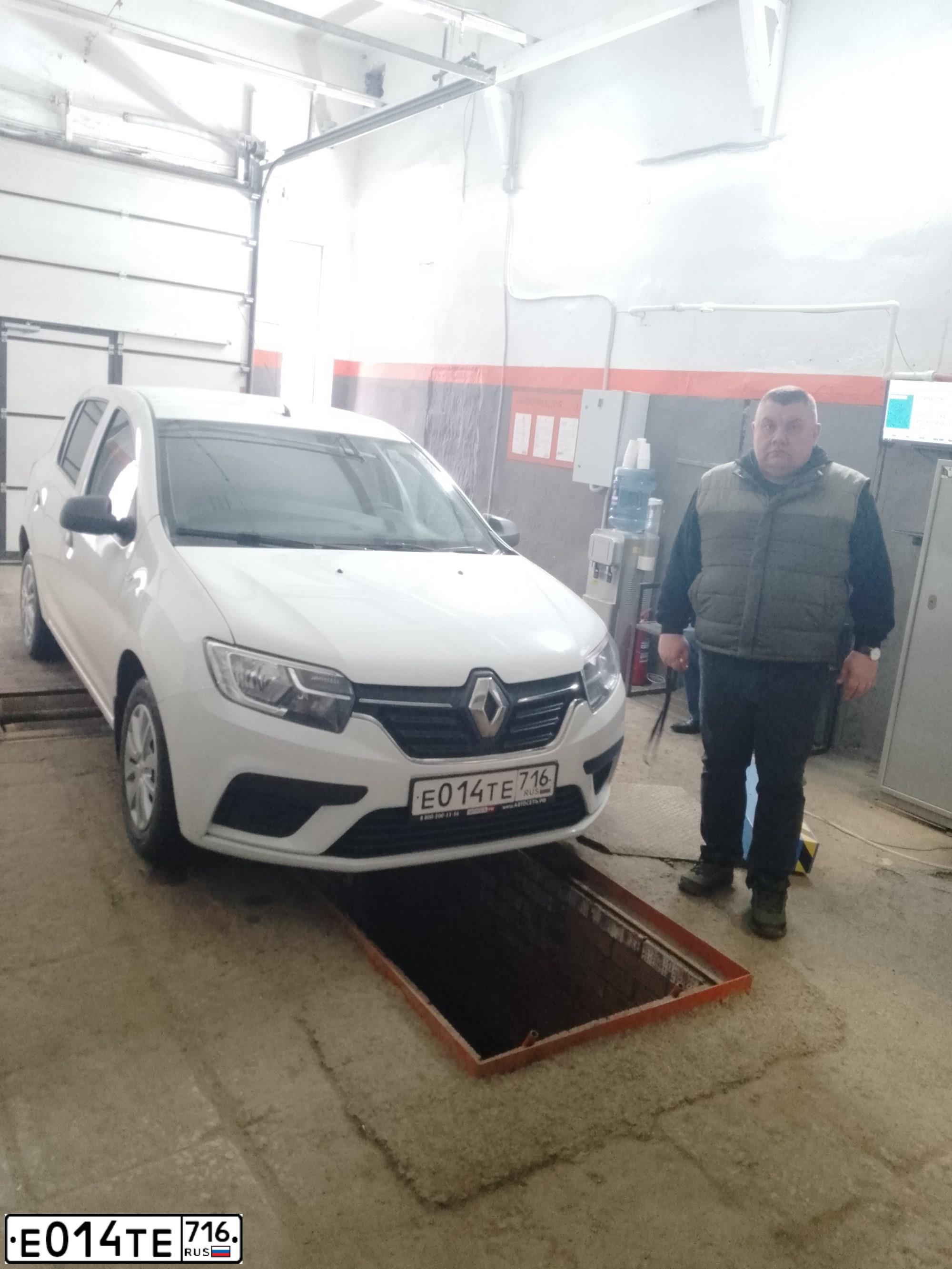 Фото автомобиля RENAULT SANDERO, 2020 — госномер В929КУ18. Цвет: Белый