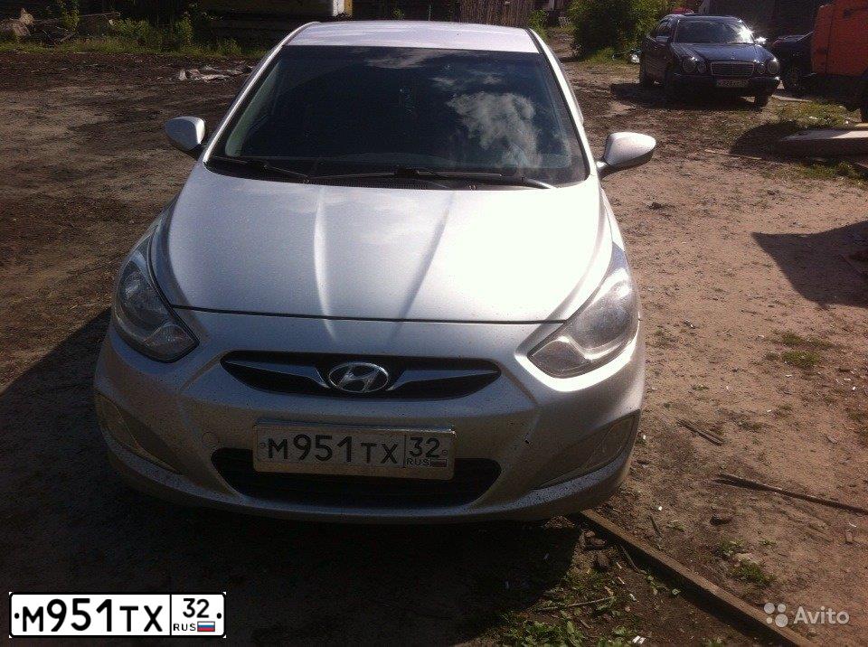 Фото автомобиля HYUNDAI SOLARIS, 2014 — госномер О070ВС32. Цвет: СЕРЕБРИСТЫЙ