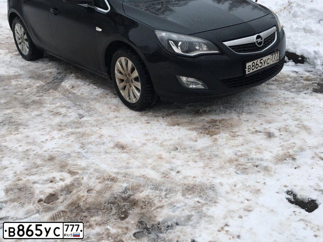 Фото автомобиля OPEL ASTRA, 2010 — госномер К131АУ197. Цвет: ЧЕРНЫЙ