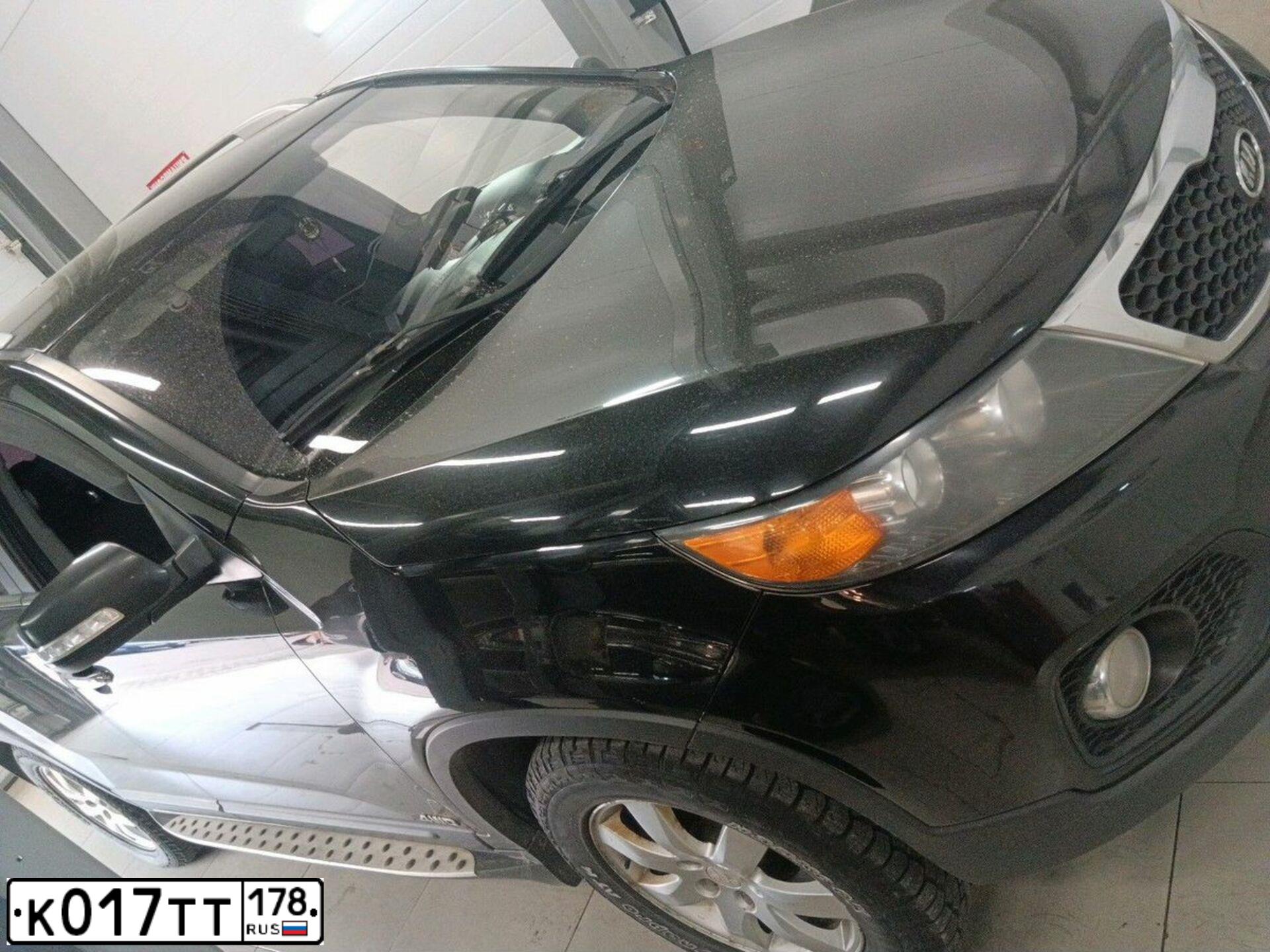 Фото автомобиля KIA SORENTO, 2009 — госномер Т007СМ198. Цвет: ЧЕРНЫЙ