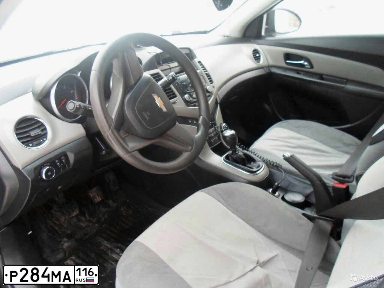 Фото автомобиля CHEVROLET CRUZE, 2012 — госномер Р284МА116. Цвет: ЧЕРНЫЙ