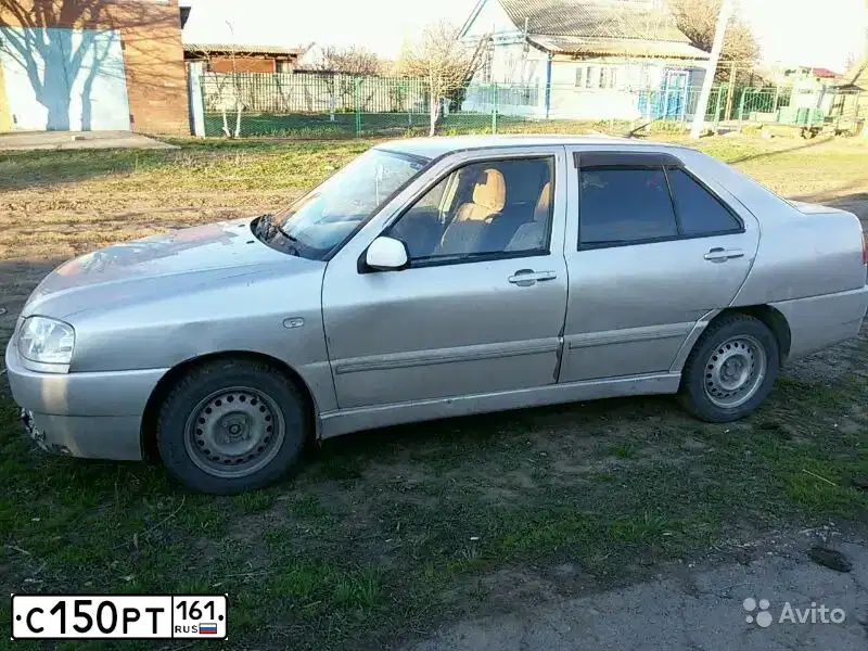 Фото автомобиля CHERY AMULET /FLAGCLOUD/, 2007 — госномер С150РТ161. Цвет: Серый