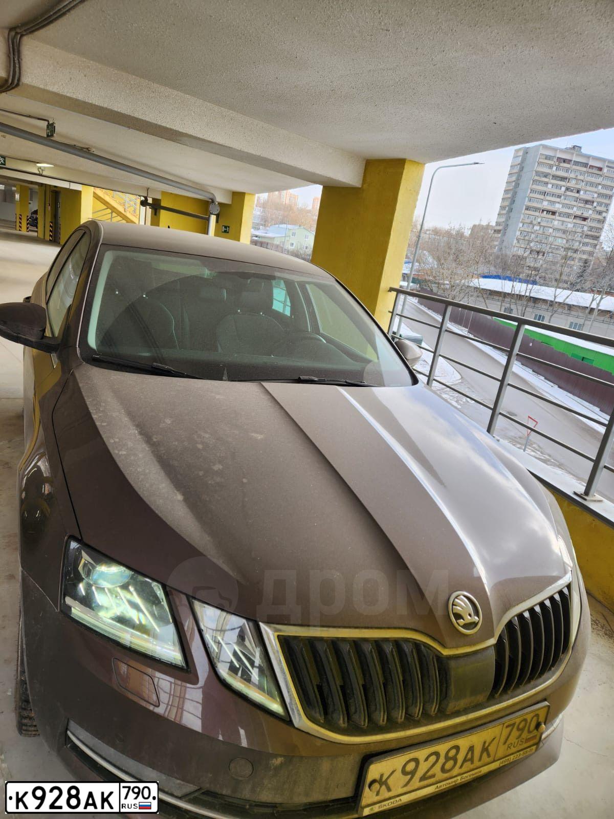 Фото автомобиля SKODA OCTAVIA, 2020 — госномер С760КТ57. Цвет: Коричневый