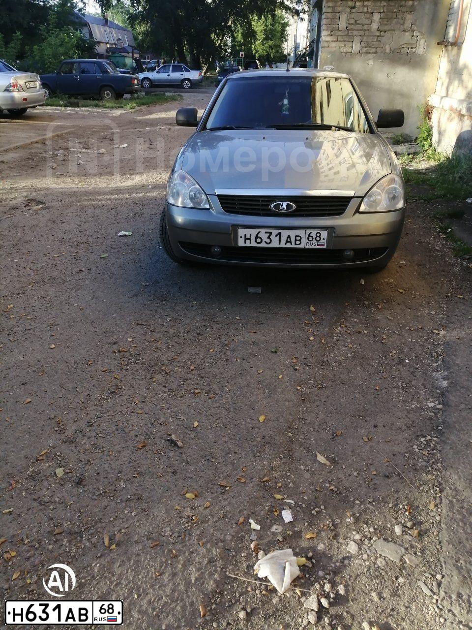 Фото автомобиля LADA 2170 PRIORA, 2012 — госномер Н631АВ68. Цвет: СРЕДНИЙ СЕРО-ЗЕЛЕНЫЙ МЕТ.