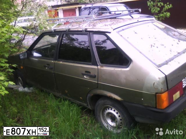 Фото автомобиля LADA 2109 SAMARA, 2002 — госномер В985НН90. Цвет: СЕРО-ЗЕЛЕНЫЙ