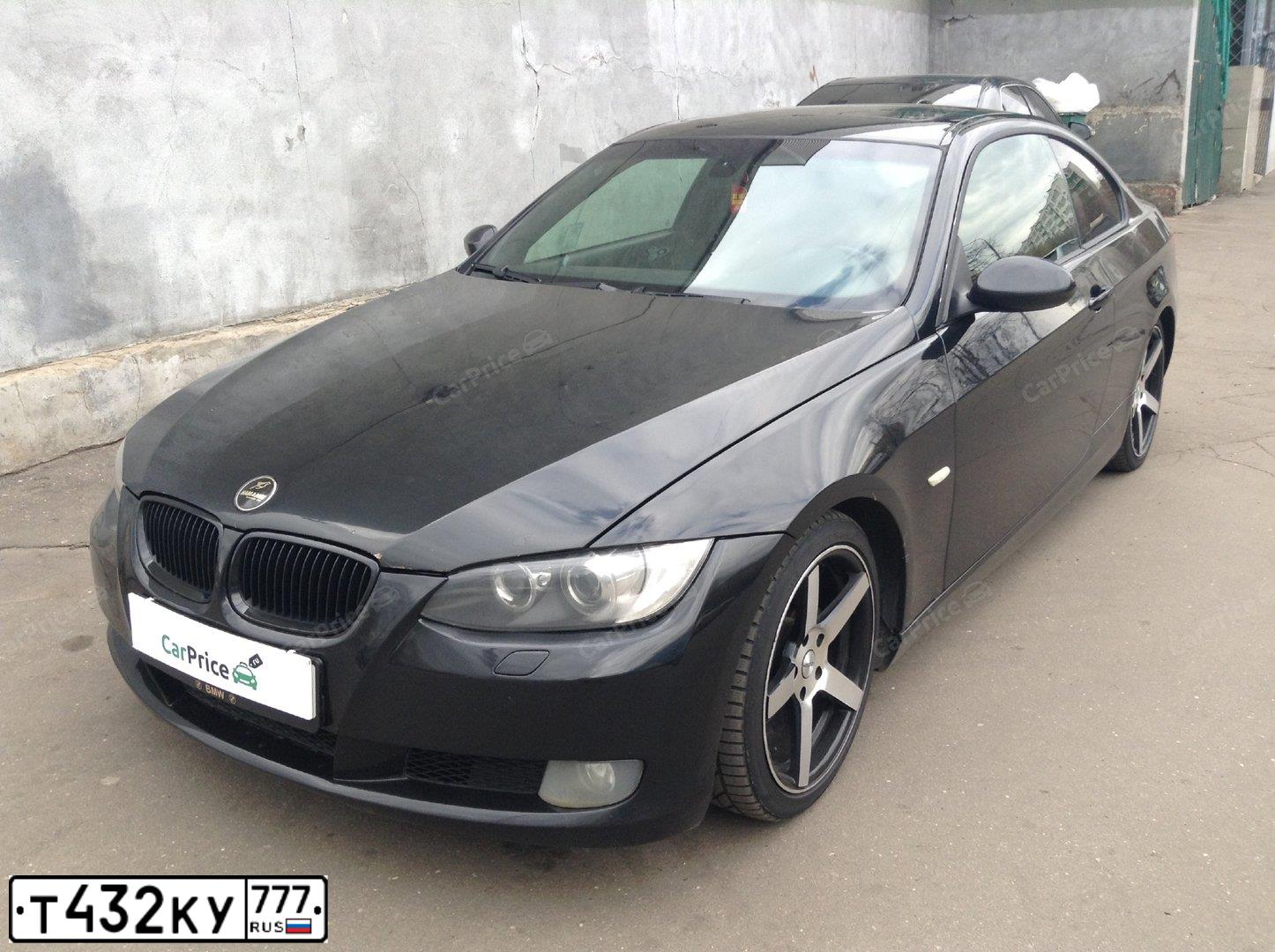 Фото автомобиля БМВ 328I, 2007 — госномер М366ВА184. Цвет: ЧЕРНЫЙ