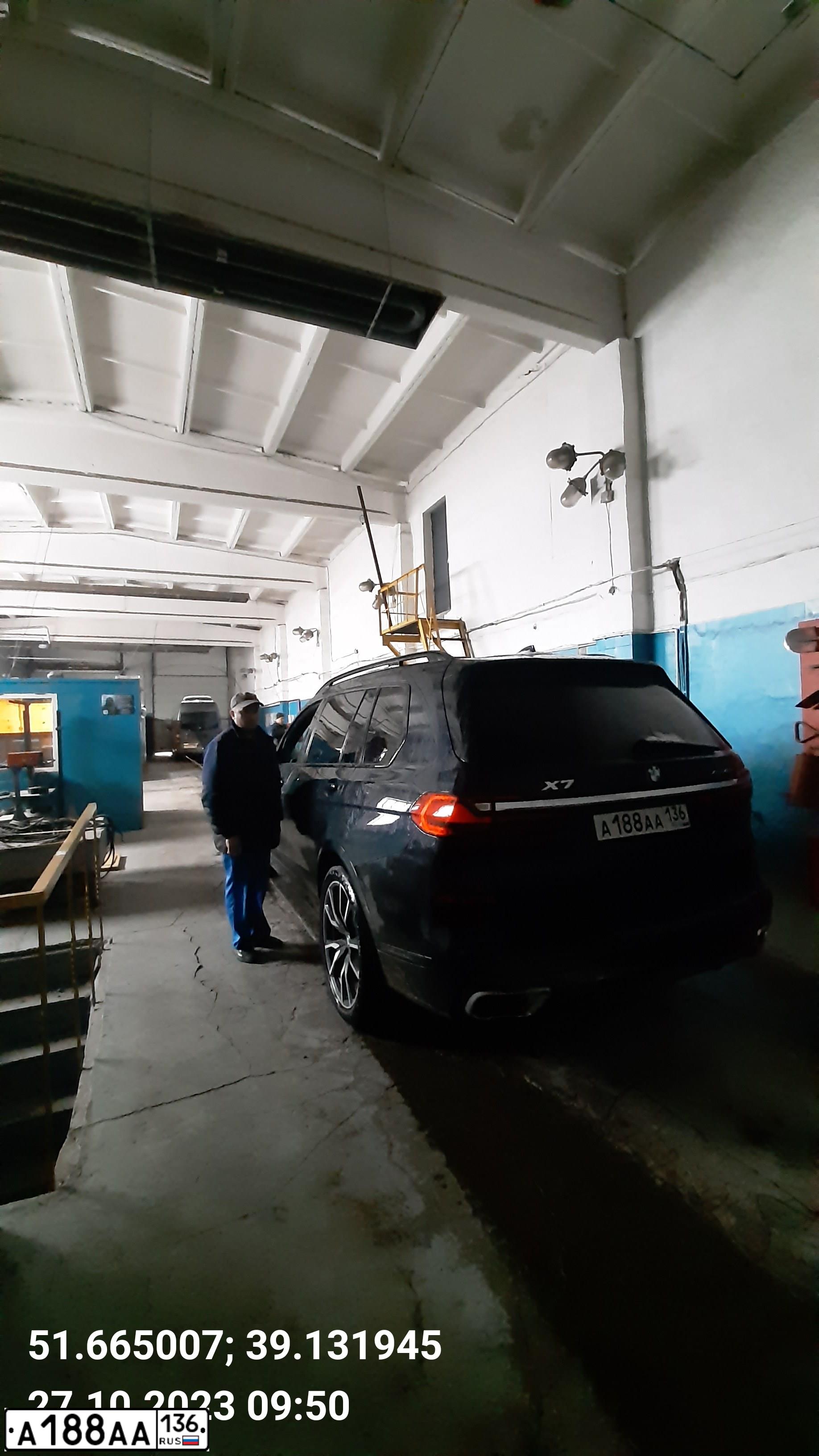 Фото автомобиля BMW X7, 2019 — госномер А829АА136. Цвет: ЧЕРНЫЙ