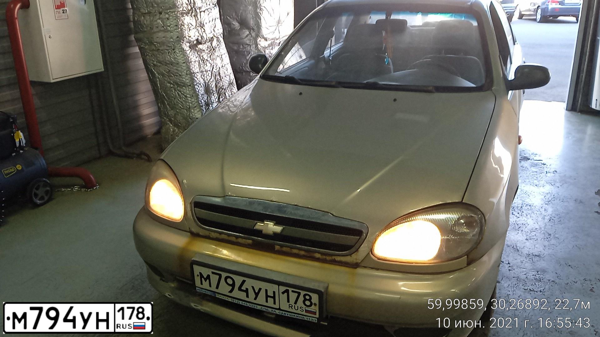 Фото автомобиля ZAZ LANOS, 2007 — госномер С233АН98. Цвет: СЕРЕБРИСТЫЙ