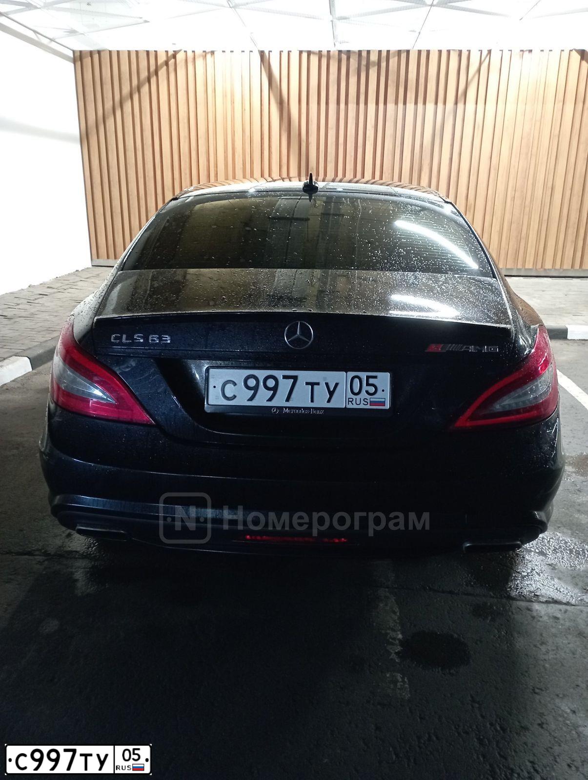 Фото автомобиля MERCEDES CLS-KLASSE, 2011 — госномер С997ТУ05. Цвет: ЧЕРНЫЙ
