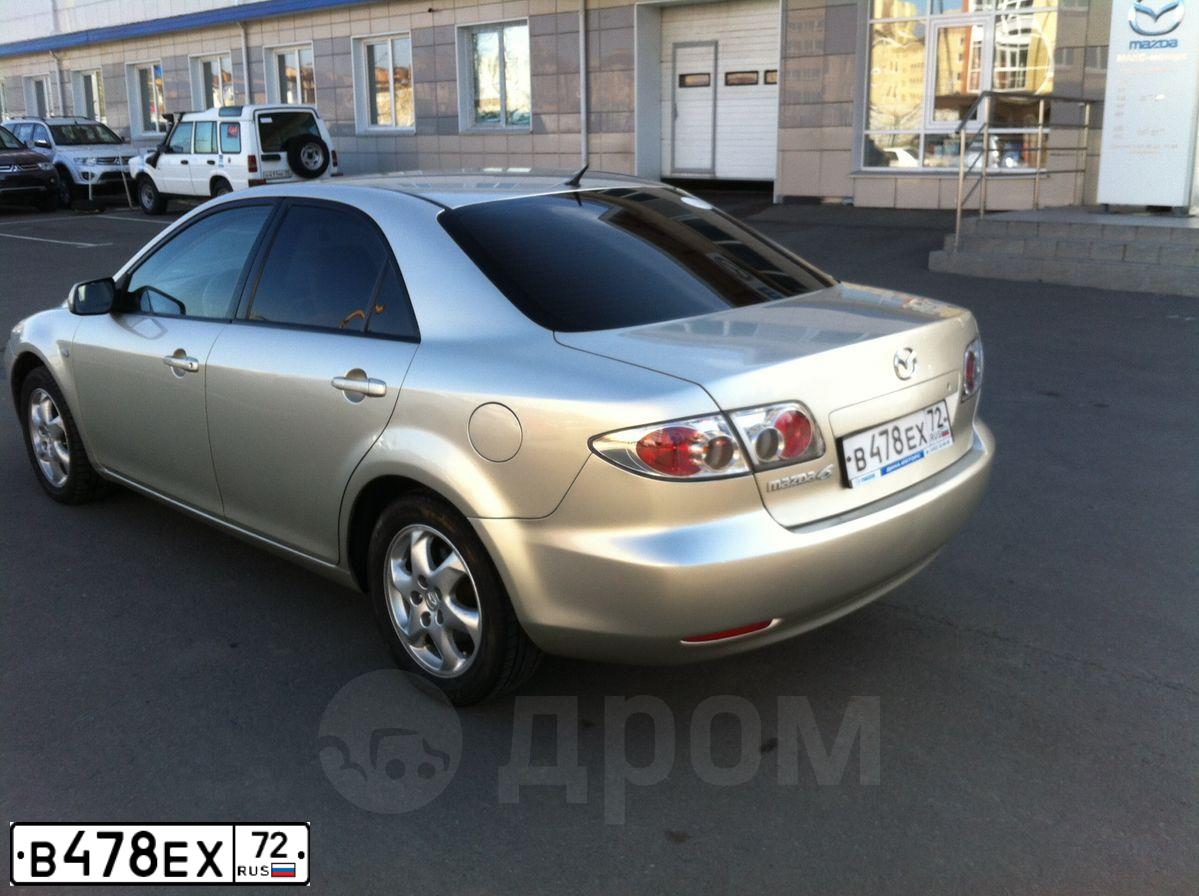 Фото автомобиля MAZDA 6, 2004 — госномер Т458ХТ55. Цвет: СЕРО-ЗОЛОТИСТЫЙ