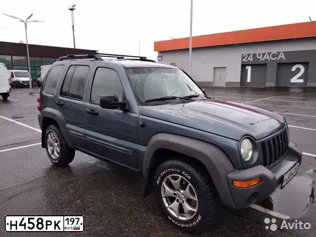 Фото автомобиля JEEP LIBERTY, 2002 — госномер Т936ЕО198. Цвет: СЕРЫЙ