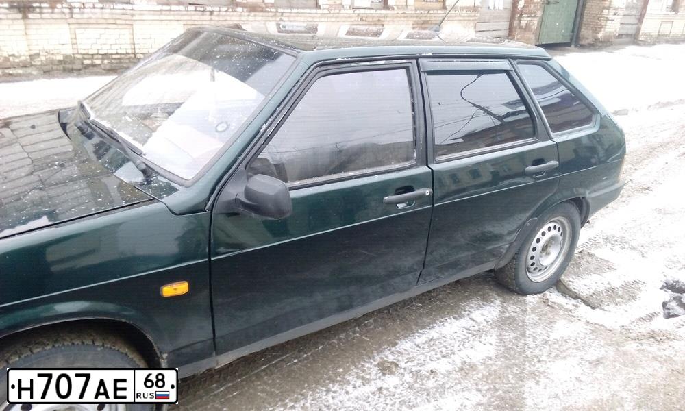 Фото автомобиля LADA 2109 SAMARA, 2004 — госномер Н707АЕ68. Цвет: Темно-зеленый