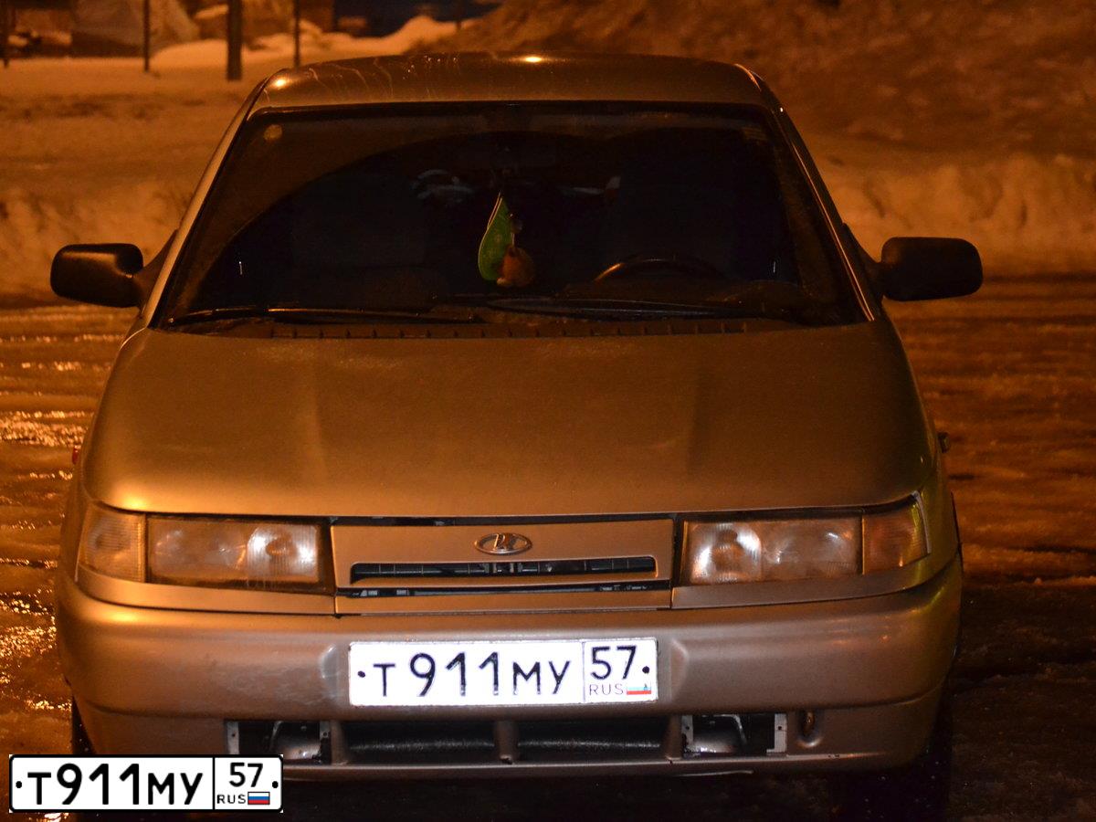 Фото автомобиля LADA 2110, 2001 — госномер Т911МУ57. Цвет: СЕРЕБРИСТО-ГОЛУБОЙ